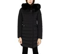 Peuterey Peuterey Giubbotto nero con due tasche nella parte anteriore con chiusura zip. Il capo è impreziosito da un bordo staccabile in pelliccia a contorno del cappuccio a collo alto. Chiusura sovra