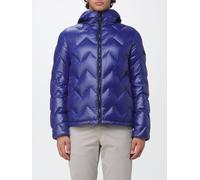 PEUTEREY Piumino corto Honova con cappuccio e trapunta chevron S Blue
