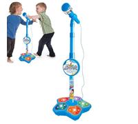 Peutermicrofoon met standaard | Karaookemicrofoon per bambini - Feesttijdverdrijf, in hoogte scalabile microfoon con microfoon scalabile per microfoon mp3 speler