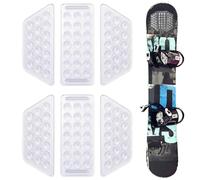 PEUTIER 2 Set da 6 Pezzi Stomp Pad Snowboard, Trasparente Placche Antiscivolo Snowboard Stomp Pads Impugnatura Snowboard per Lo Snowboard (Trasparente)