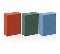 PEUTIER 3pz 5x4x2cm Pietra Abrasiva in Gomma Gommosa, Pietra Gommosa per Snowboard Pietra per Sci da Snowboard per Rimuovere Le Sbavature (Grana 60 Blu, Grana 120 Verde, Grana 240 Rossa)