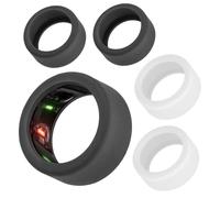 PEUTIER 4pz Copertura Dell'Anello in Silicone Compatibile con Oura Ring Gen 3, Custodia Dell'Anello Protezione Dell'Anello Ring Cover per Oura l'Allenamento Dell'Anello (M per 11/12/13)