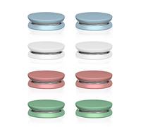 PEUTIER 8 Pz Spille Magnetiche per Sciarpe, Multiuso Anti-intoppo Clip magnetica per Sciarpa Chiusura Magnetica per Sciarpa Magneti per Sciarpa per la Testa (Rosso Opaco, Verde, Bianco, Azzurro)