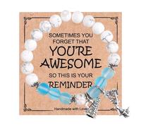 PEUTIER Bracciale Cheerleader con Carta di Incoraggiamento, Gioielli per Cheerleader Gioielli da Cheerleader Regali per Cheerleader Bracciale con Ciondoli per Cheerleader Della Squadra di Cheerleader