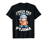 Peux PAS Je Suis En Pyjama Cadeau Amusant avec Paresseux Maglietta
