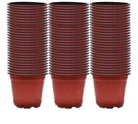 PEVAVFZMMY 100/20x Vasi da vivaio in plastica for piante, vasi flessibili for piantine, vaschette for piantine da interno ed esterno, forniture for giardino domestico Vaso di fiori(100PCS)