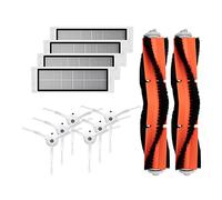 PEVAVFZMMY 6 pz. Pennello Laterale +. 4pcs Hepa. Filtro +. 2 pz. Aspirapolvere Spazzola Principale 2 Adatta Adatta for Roborock S50 S51 Mi. Ricambi per aspirapolvere
