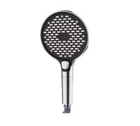 PEVAVFZMMY Soffione doccia da 15 cm, 3 modalità, nero e argento, ugello di spruzzo ad alta pressione, filtro Big Boost, accessori for il bagno Soffione doccia(Silver shower)