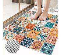Pevfeciy Tappetino Doccia Antiscivolo 80x80 cm Motivo a Piastrelle Tappeto Doccia Antiscivolo Morbido e Confortevole in PVC Fori di drenaggio, Altamente permeabile all'Acqua, Adatto per Aree umide