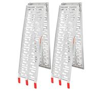 Peviasot 2 rampe di carico da 340 kg, pieghevole, in alluminio, max. 680 kg, per coppia, guide di carico antiscivolo, pieghevoli, max. 340 kg, per pezzo per moto, ATV, quad, auto, rampa di carico