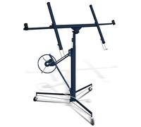 Peviasot Sollevatore a piastre pieghevole, regolabile in altezza 140-350 cm, 3 ruote con freno di stazionamento, larghezza braccio massimo 290 cm, carico di carico 68 kg, aiuto per il montaggio per