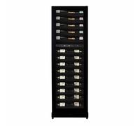 Pevino Imperial 54 bottiglie - 2 zone - Fronte nero opaco in acciaio