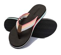 Pevino Infradito ortopediche da donna, casual, comode, con supporto per arco plantare, Marrone, 8 US