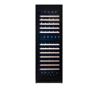 Pevino Majestic 150 bottiglie - 2 zone - Fronte nero con vetro