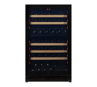 Pevino Majestic 74 bottiglie - 2 zone - Fronte nero con vetro