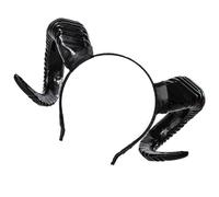 PEVive Fasce per capelli con orecchie di pecora, Ha110ween Evil Queens, copricapo per abiti casual e occasioni speciali