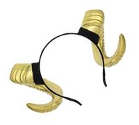 PEVive Fasce per capelli con orecchie di pecora, Ha110ween Evil Queens, copricapo per abiti casual e occasioni speciali