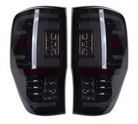 Pevolgen Fanale Posteriore per Ford Ranger Raptor T6 T7 PX XL XLT MK1 MK2 2012-2019 LED Car Light Lampada Freno Posteriore Fanale Posteriore 1 Paio,Nero