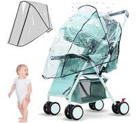 PEVRUAY Parapioggia Passeggino Universale, Telo Impermeabile Antipioggia Antivento Trasparente per Passeggini e Carrozzina, Buona Ventilazione Montaggio Facile, non Tossico