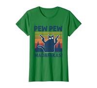 Pew Pew Madafakas Vintage Crazy Cat Funny Maglietta Maglietta