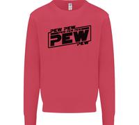 Pew Pew Pew Divertente FELTRO Sci-Fi Movie Lightsaber Felpa Per Bambini