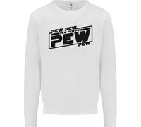 Pew Pew Pew Divertente FELTRO Sci-Fi Movie Lightsaber Felpa Per Bambini