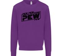 Pew Pew Pew Divertente FELTRO Sci-Fi Movie Lightsaber Felpa Per Bambini