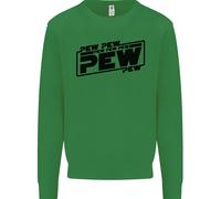 Pew Pew Pew Divertente FELTRO Sci-Fi Movie Lightsaber Felpa Per Bambini