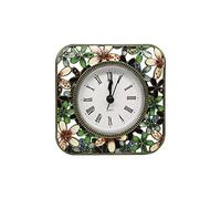 Pewery Mini orologio da tavolo decorativo, in metallo vintage, silenzioso, analogico, al quarzo, a batteria, orologio da tavolo per soggiorno