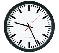 PEWETA Funkwanduhr Bahnhof schwarz ACC NUOVO