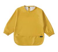 PewinGo Bavaglino a Maniche Lunghe & BLW, Materiale Morbido e Delicato Sulla Pelle, Impermeabile e Facile da Pulire e Lavabile in Lavatrice, per Neonati (Giallo Puro)