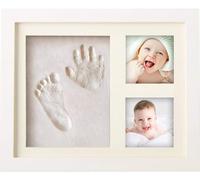 PewinGo Cornice Bambini Impronte Argilla, Kit Neonato Cornice per dei Piedini e delle Manine dei Bebé-Un ricordo di vita e regali ideali per i bimbo