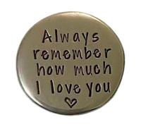 Pewter Love Pocket - Handmade Sentimental Tokens, Memento Gift, Romantic Keepsake Token | Charming Tokens For Girlfriend Boyfriend Partner Birthday Celebration