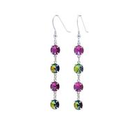 pewterhooter London Collection - Orecchini pendenti da donna in argento Sterling 925 (fucsia, foresta incantata)