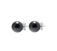 pewterhooter Orecchini a perno da donna in argento Sterling con perle di cristallo austriaco, stile vintage, con confezione regalo