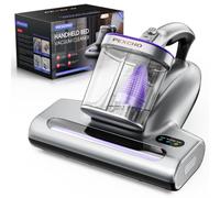 PEXCHO Aspirapolvere PM600 per materassi con luce UV-C, aspirazione 15kPa 500 W, potente aspirapolvere portatile con filtro HEPA, pulisce la polvere per letto, peli di animali domestici, culla, divano