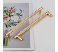 Pexintek 10 Pezzi Dorate Mobili Moderni Maniglie per Mobili da Cucina Aluminum Alloy, 192mm Distanza dei Fori Maniglie Armadio Camera da Letto Maniglie Cassetti Porte Maniglie Cucina (Dorato)