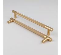 Pexintek 2 Pezzi Dorate Mobili Moderni Maniglie per Mobili da Cucina Aluminum Alloy, 192mm Distanza dei Fori Maniglie Armadio Camera da Letto Maniglie Cassetti Porte Maniglie Cucina (Dorato)