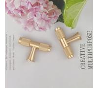 Pexintek 6 Pezzi Dorate Mobili Moderni Maniglie per Mobili da Cucina Aluminum Alloy, Maniglie Armadio Camera da Letto Maniglie Cassetti Porte Maniglie Cucina (Giallo Oro)