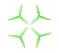 Pexorin 16 pezzi/8 paia 3 pale elica tripla, for Nazgul F5 FPV Drone parte 5 pollici con foro di montaggio 5 mm Elica per droni(Crystal green)