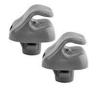 Pexorin 2x Grigio/Beige 88217-S04-003ZA Gancio porta clip for visiera | parasole for auto, for , per Accord, per Odyssey per CR-V, for , per Civic, for Element 88217S01A01ZA