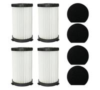 Pexorin 4 set di filtri di ricambio + kit spugna, for MooSoo, for accessori for aspirapolvere con cavo E600 V600 D600/D601, include 4 filtri + 4 filtri in schiuma Filtro per aspirapolvere
