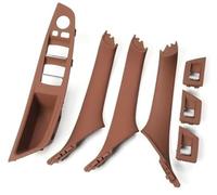 Pexorin 7 pezzi con guida a sinistra LHD maniglia interna for auto piastra di copertura decorativa, for, serie 5 F10 F18 2010 2011 2012 2013 2014 2015 2016 Maniglia per porta interna(BLACK Red Brown)