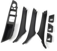 Pexorin 7 pezzi con guida a sinistra LHD maniglia interna for auto piastra di copertura decorativa, for, serie 5 F10 F18 2010 2011 2012 2013 2014 2015 2016 Maniglia per porta interna(Schwarz)