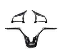 Pexorin ABS Auto Volante Pannello Decorazione Copertura Trim, for Nissan, Calci 2017 2018 2019 2020 2021 Accessori Adesivo Adesivo per Volante(Black Carbon 369 Clock)