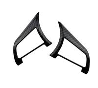 Pexorin ABS Auto Volante Pannello Decorazione Copertura Trim, for NISSAN, Calci 2017 2018 2019 2020 2021 Accessori Adesivo Adesivo per volante(BLACK Carbon 39Clock 2Pcs)