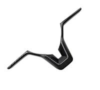 Pexorin ABS Auto Volante Pannello Decorazione Copertura Trim, for Nissan, Calci 2017 2018 2019 2020 2021 Accessori Adesivo Adesivo per Volante(Black Carbon 6 Clock 1 PCS)
