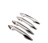 Pexorin Adesivi for maniglie delle portiere delle auto in cromo nero lucido, for Hyundai, for Elantra, accessori for lo styling 2012-2016 copertura per maniglia portiera auto(BLACK Silver No Buttons)