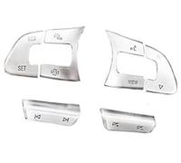Pexorin Adesivo for pulsanti, for VW, for Golf, 2014 2015 2016 2017 2018 2019 Interruttore del pulsante volante dell'auto con paillettes Copertura telaio decorativo Kit pulsanti al volante(BLACK C)
