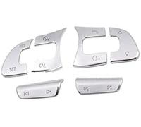 Pexorin Adesivo for pulsanti, for VW, for Passat, 2016 2017 2018 2019 Interruttore del pulsante volante dell'auto con paillettes Copertura telaio decorativo Kit pulsanti al volante(BLACK A)
